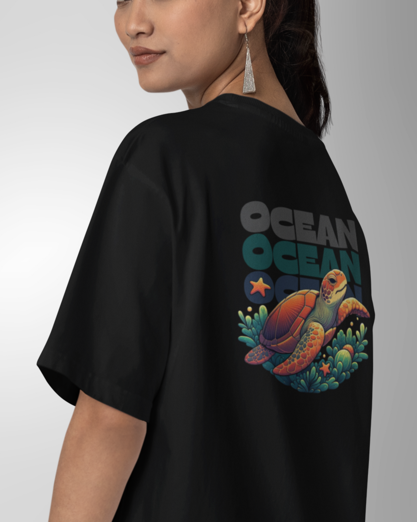 Ocean World Women's Oversized T-Shirt