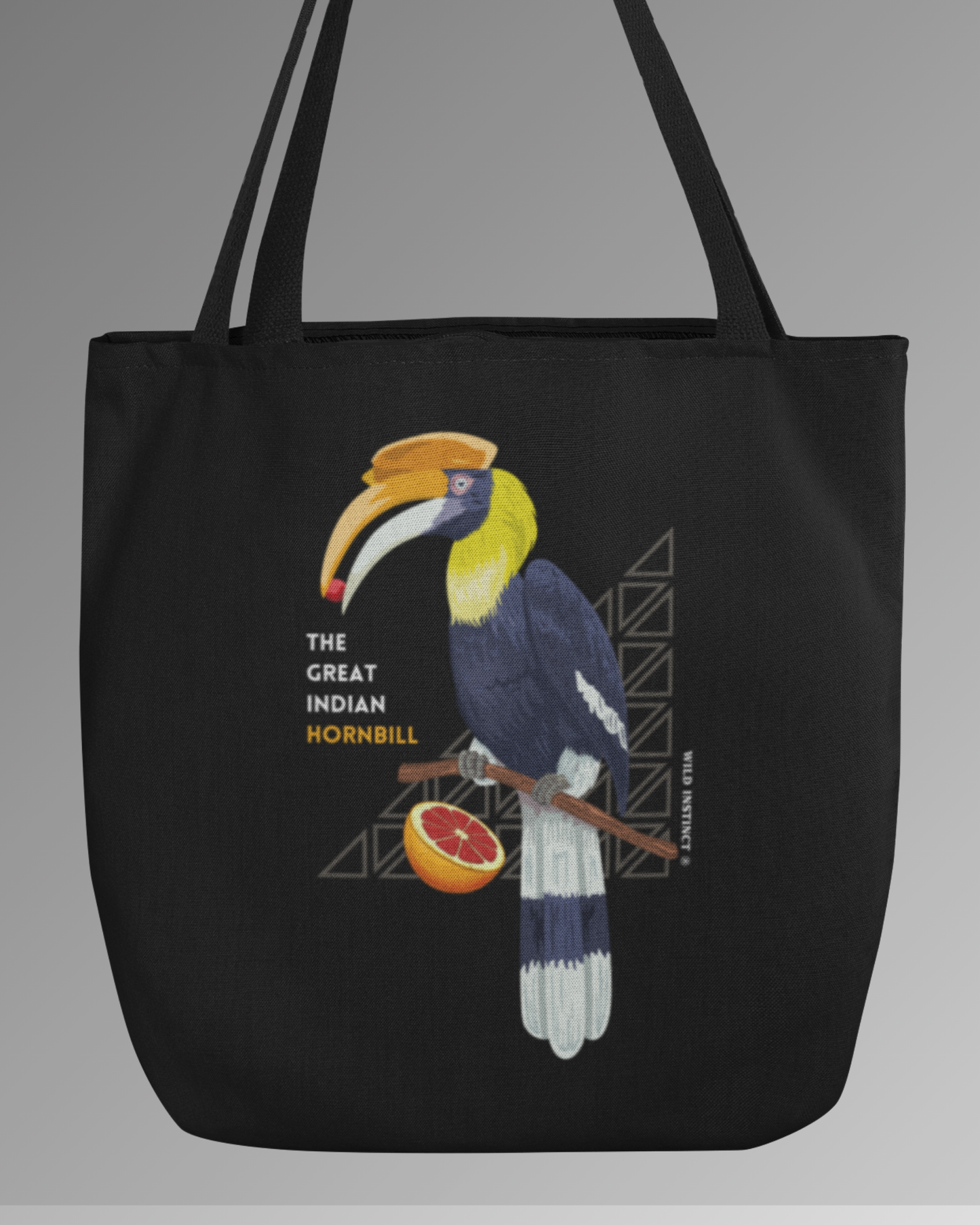 Tote Bag Zipper Hornbill