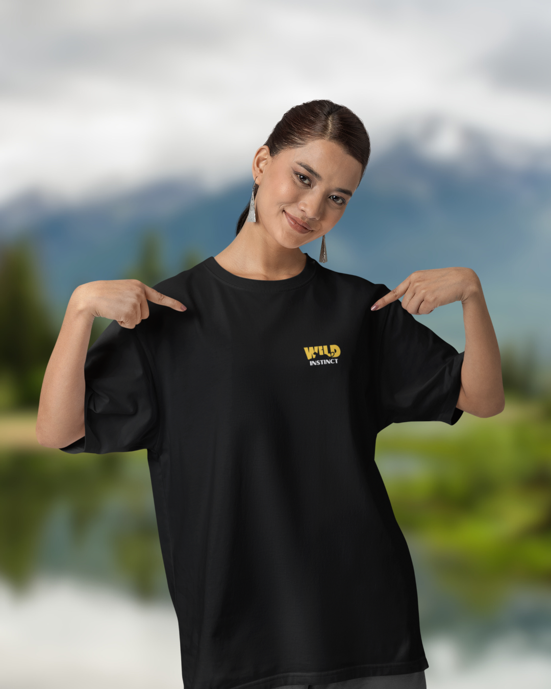 Japanese Crane White Women Oversized T-Shirt