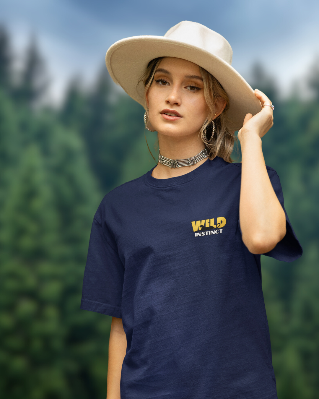 Japanese Crane White Women Oversized T-Shirt