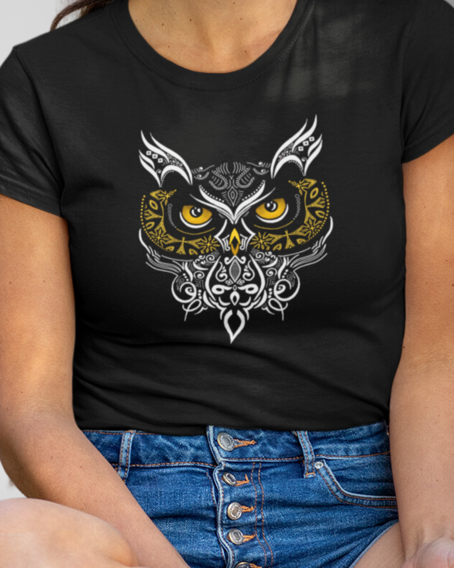 Tribal Owl Women Classic T-Shirt