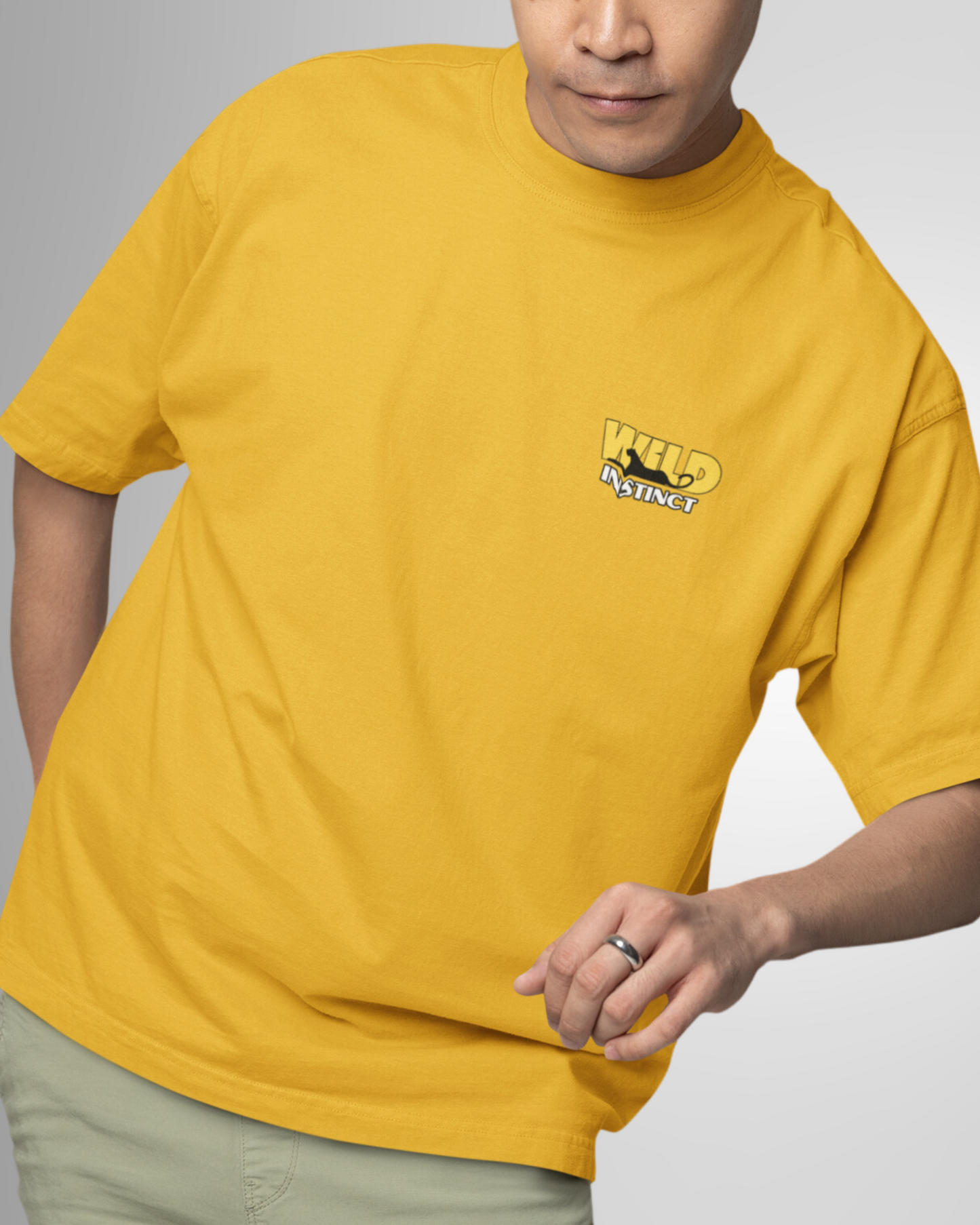 Panther Roar Men Oversized T-shirt