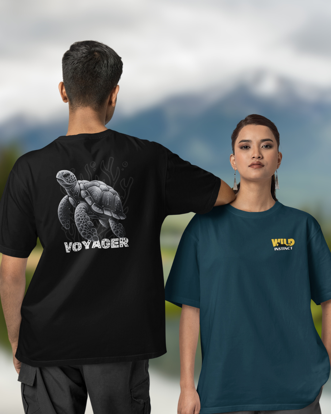 Voyager Turtle Men Oversized T-Shirt