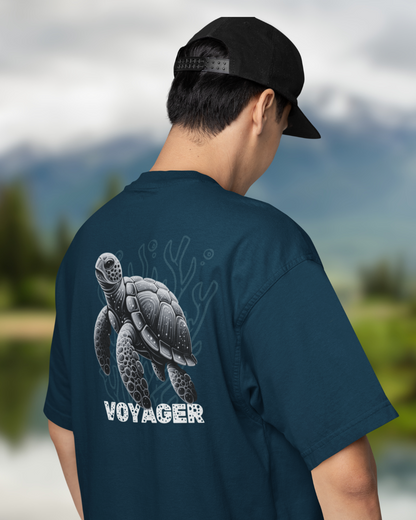 Voyager Turtle Men Oversized T-Shirt