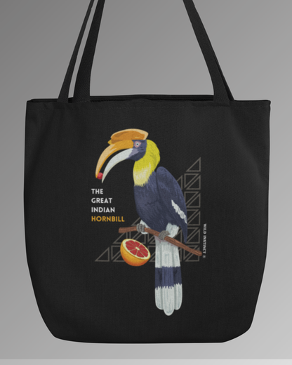Tote Bag Zipper Hornbill