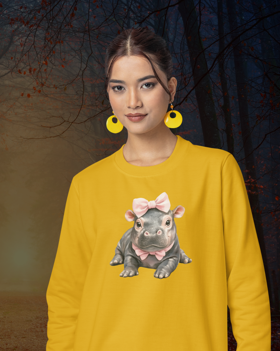 Moo Deng Women Sweatshirt