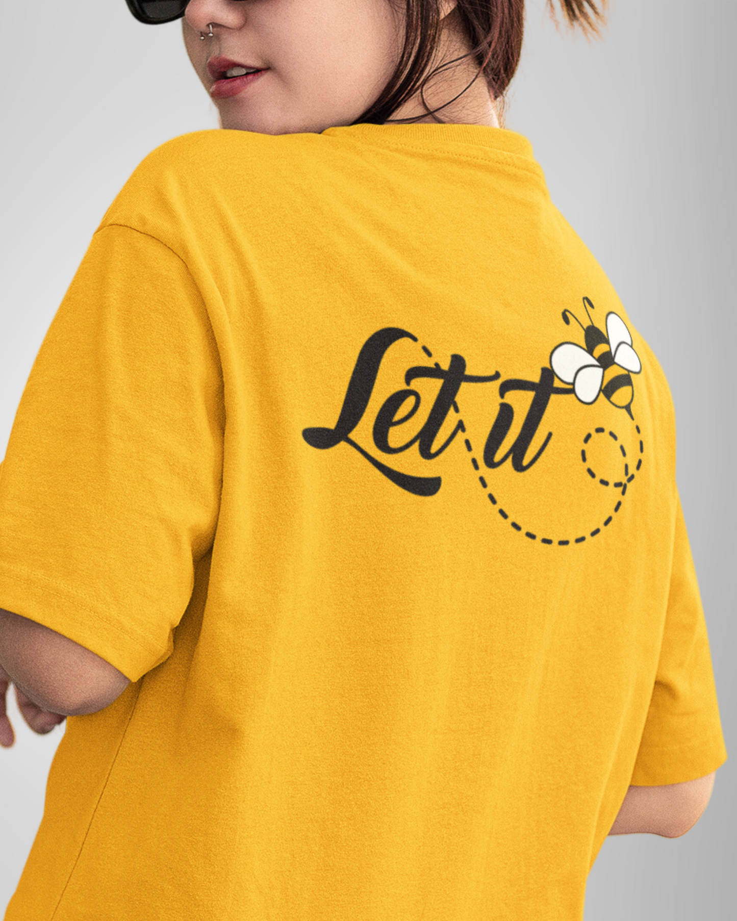 Let it Bee Women Oversized T-Shirt