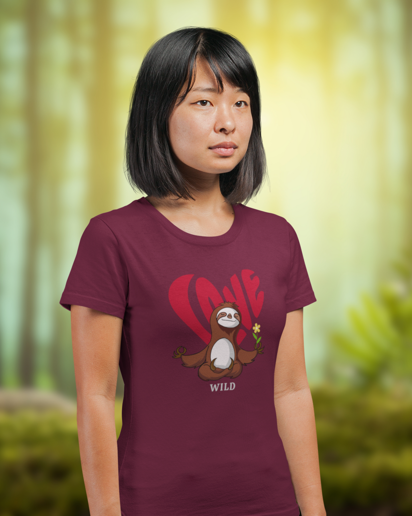 Love Wild Sloth Women Classic T-Shirt