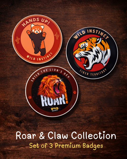 Roar and Claw Collection – 3 Badge Set