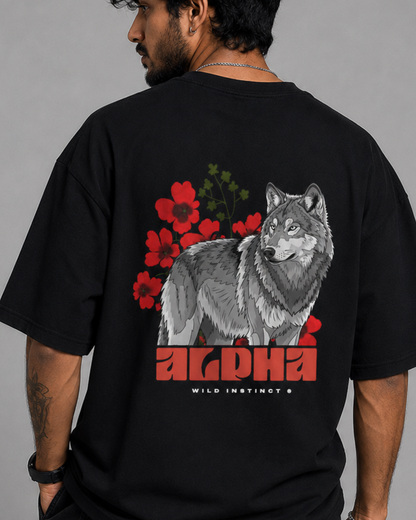 Unisex Oversized Classic T-Shirt Alpha Wolf