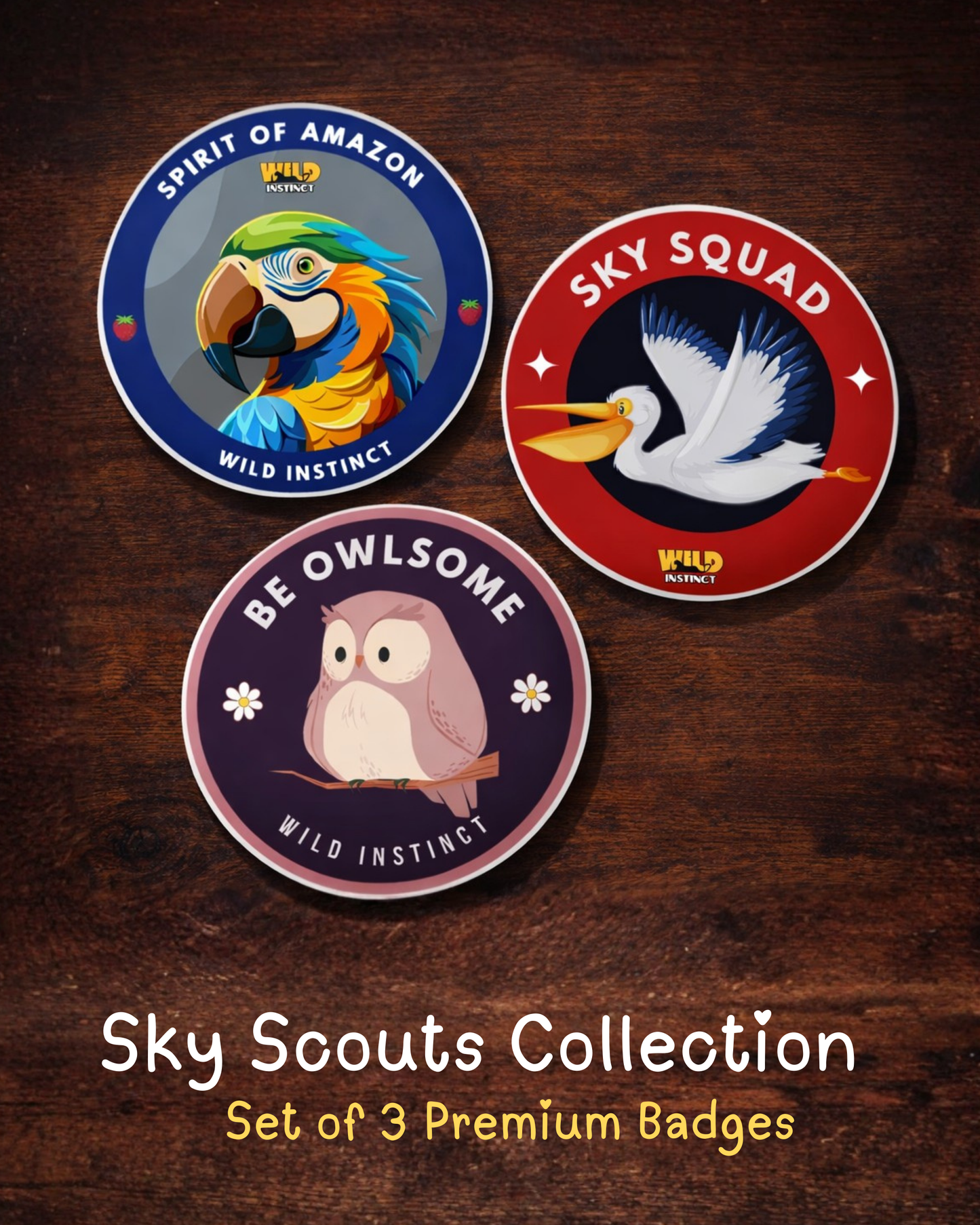 Sky Scouts Collection – 3 Badge Set