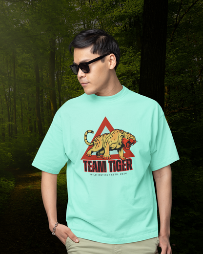 Team Tiger Men Oversized T-Shirt