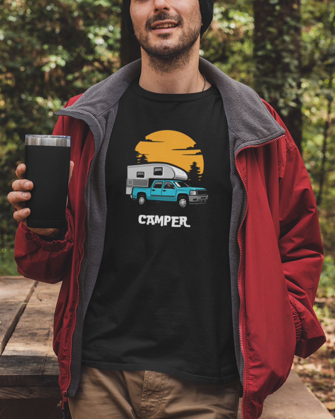 Camper in the Woods Men Classic T-Shirt