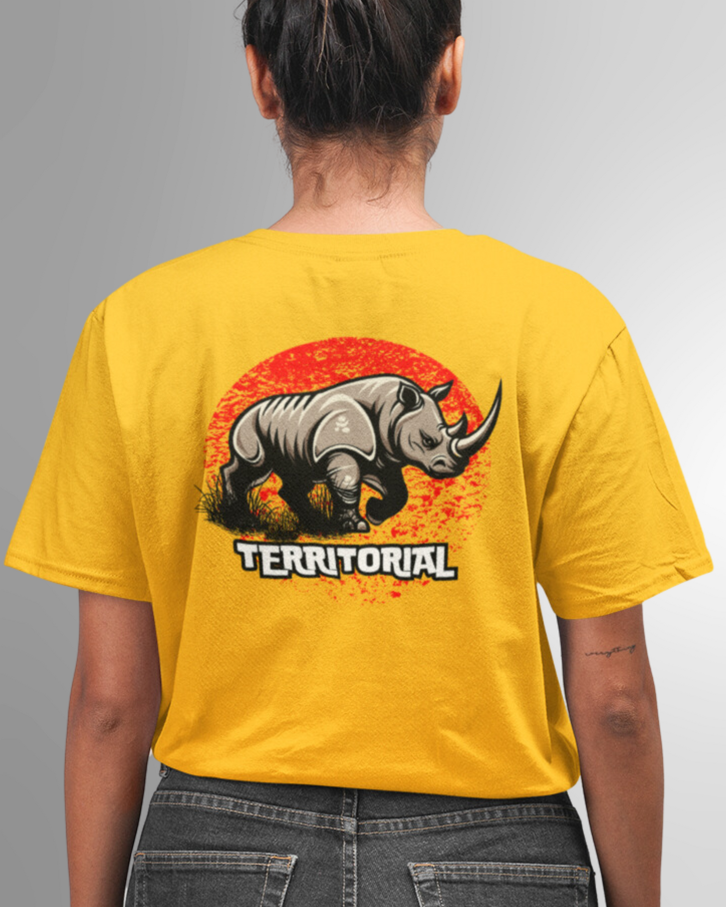 Territorial Rhino Men Oversized T Shirt