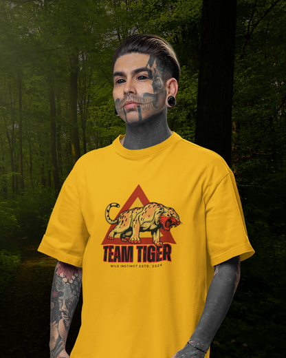 Team Tiger Men Oversized T-Shirt