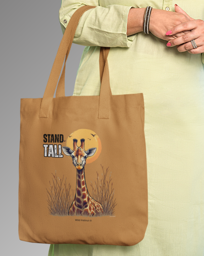 Tote Bag Zipper Stand tall