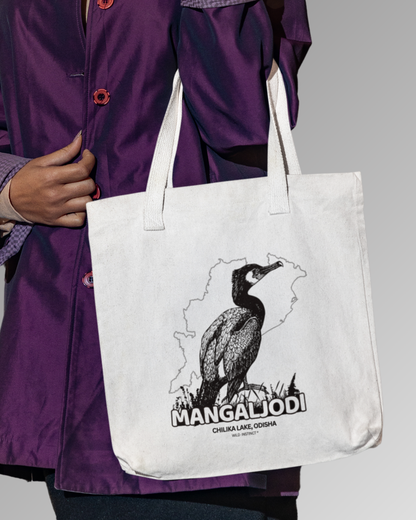 Tote Bag Zipper Mangaljodi Chilika Lake