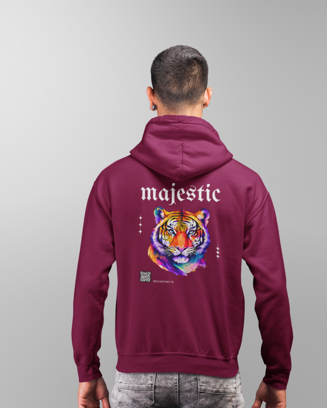 Majestic Tiger Unisex Hooded Sweatshirt