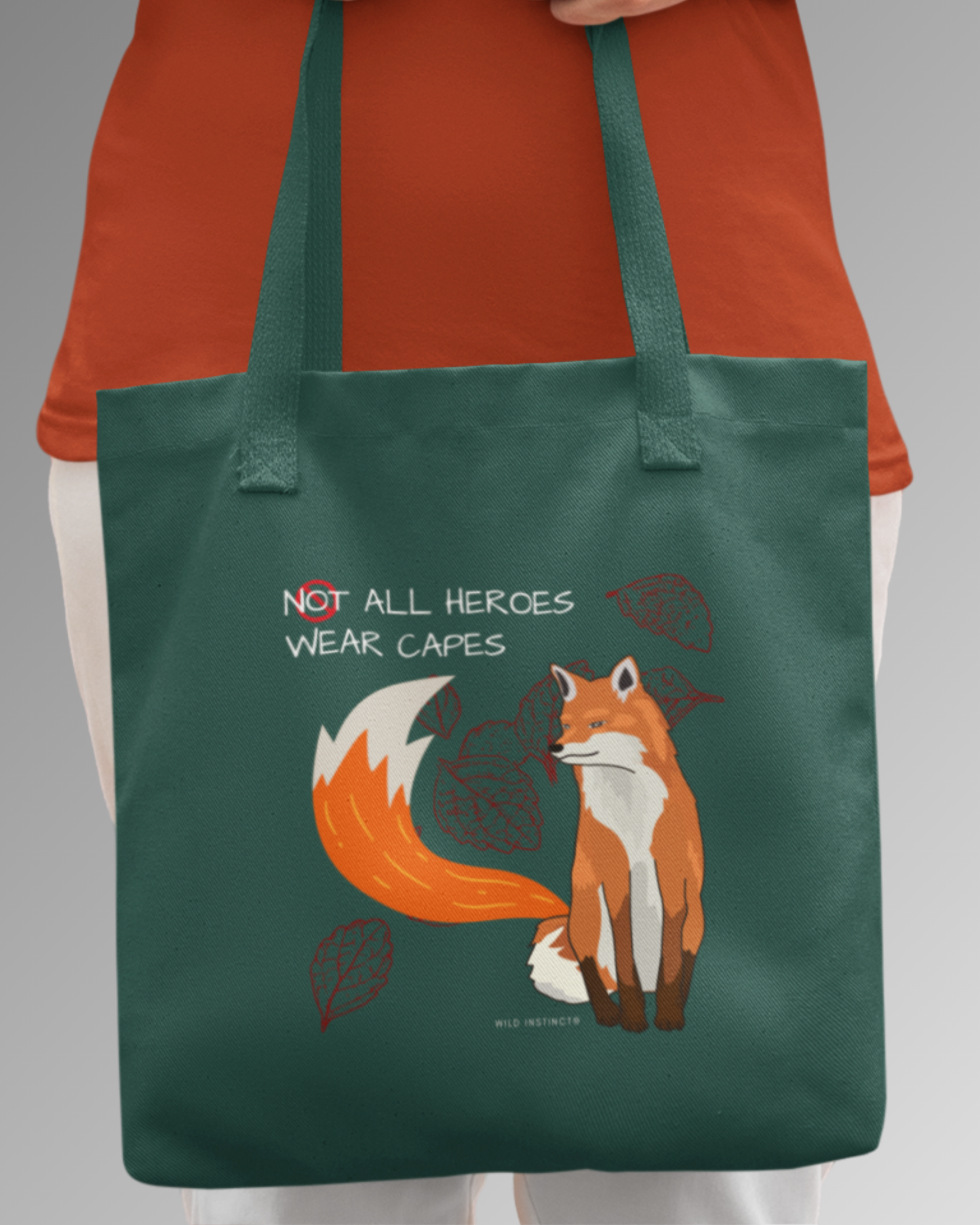 Tote Bag Zipper Hero Fox