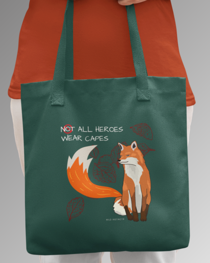 Tote Bag Zipper Hero Fox