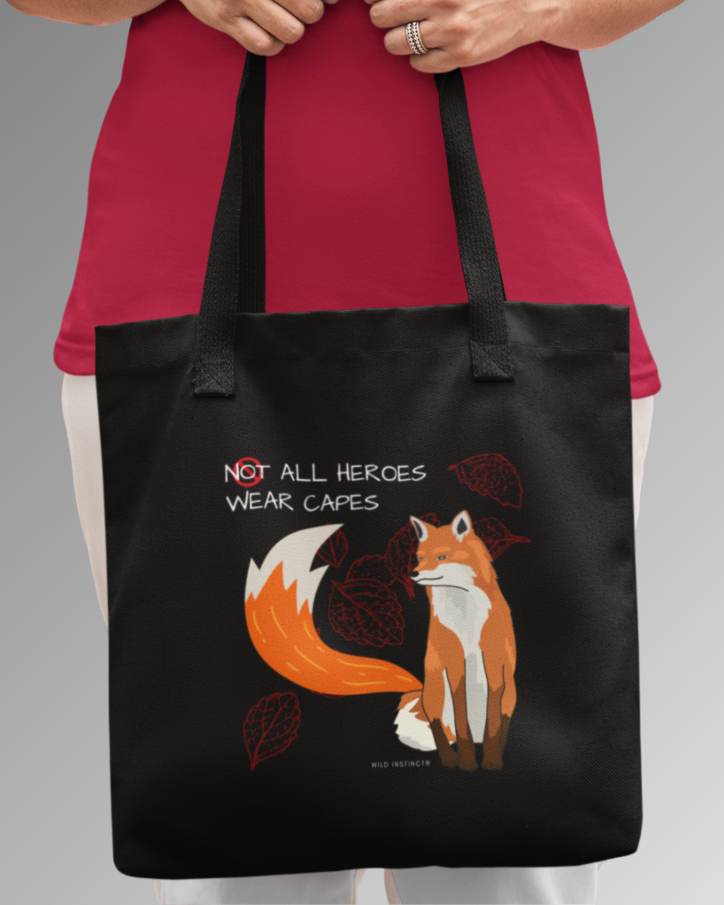Tote Bag Zipper Hero Fox