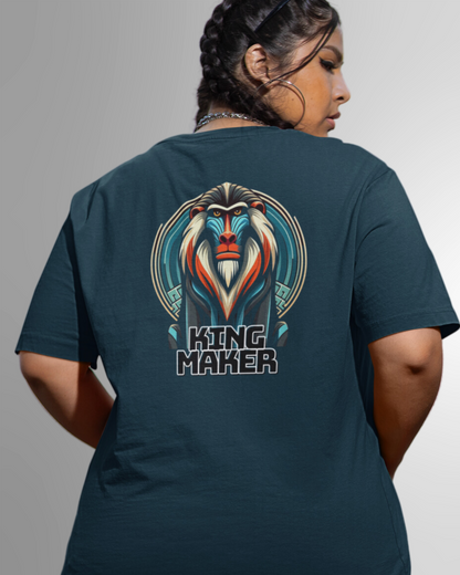 King Maker Mandrill Women Oversized T-Shirt