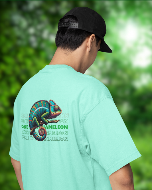 One in a Chameleon Men Oversized T-Shirt