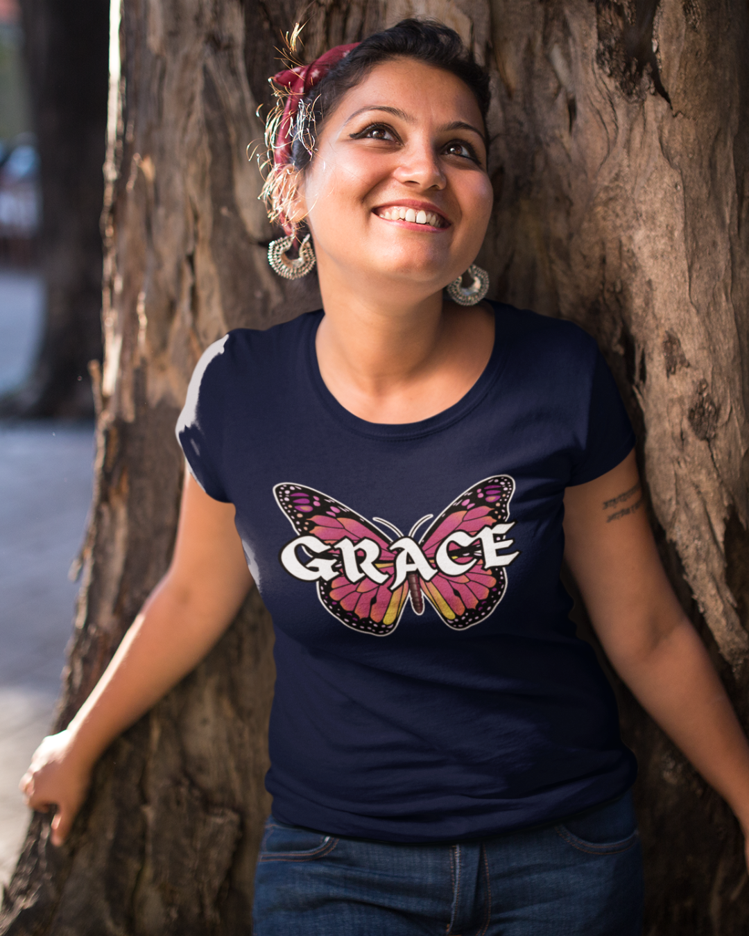 Grace Butterfly Women Classic T-Shirt