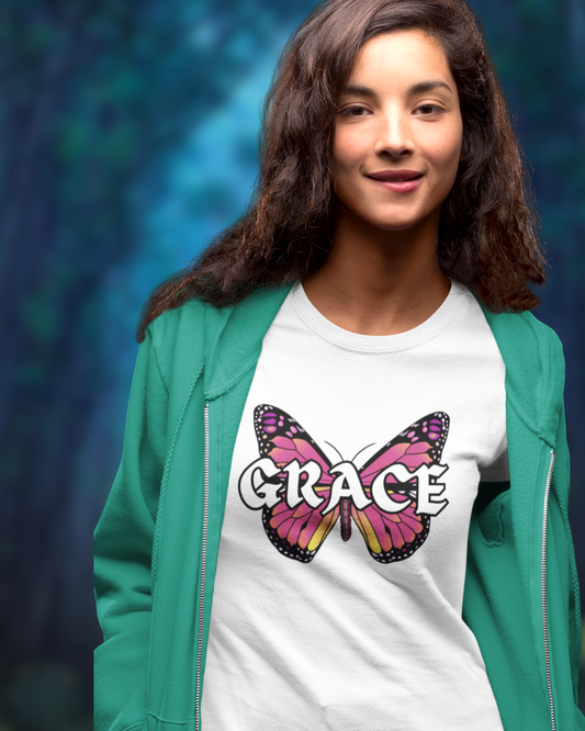 Grace Butterfly Women Classic T-Shirt