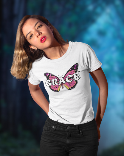 Grace Butterfly Women Classic T-Shirt