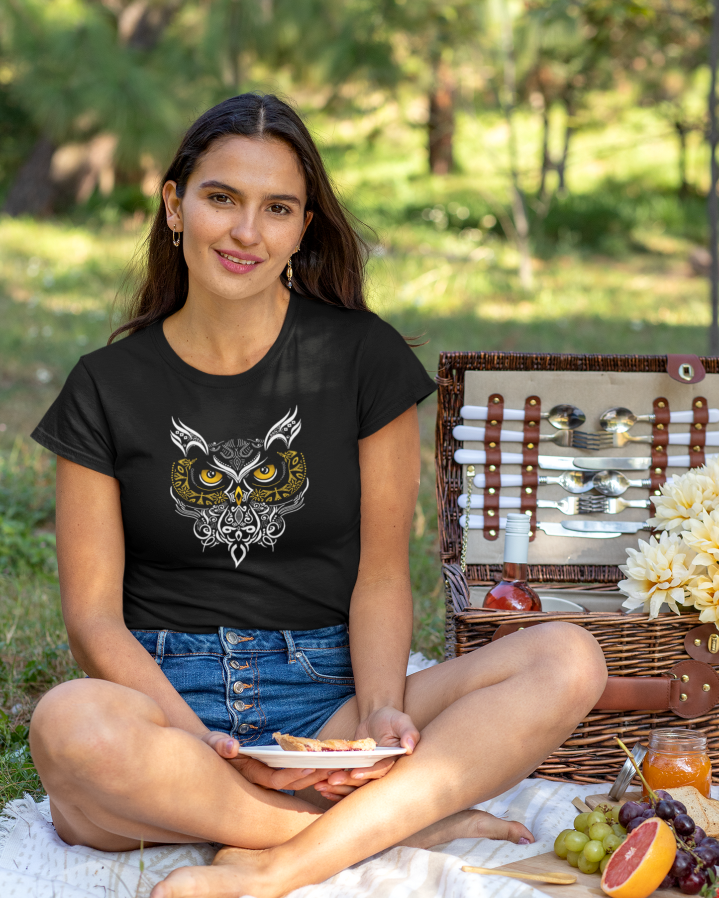 Tribal Owl Women Classic T-Shirt