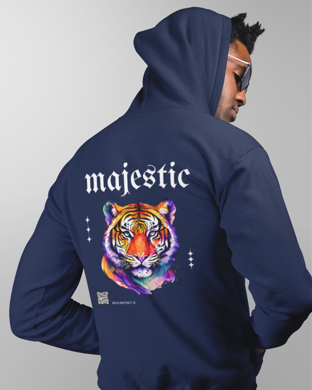 Majestic Tiger Unisex Hooded Sweatshirt