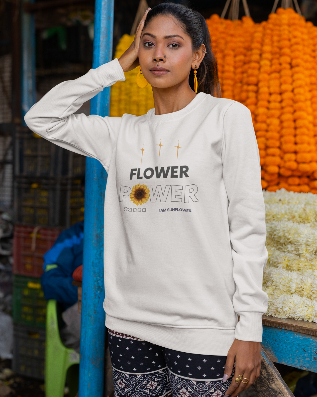 Flower Power Women Sweatshirt