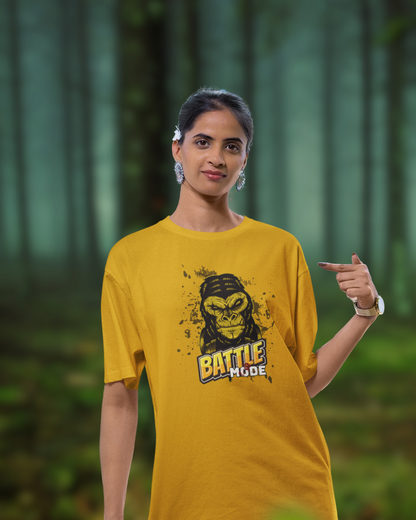 Battle Mode Women Oversized T-Shirt