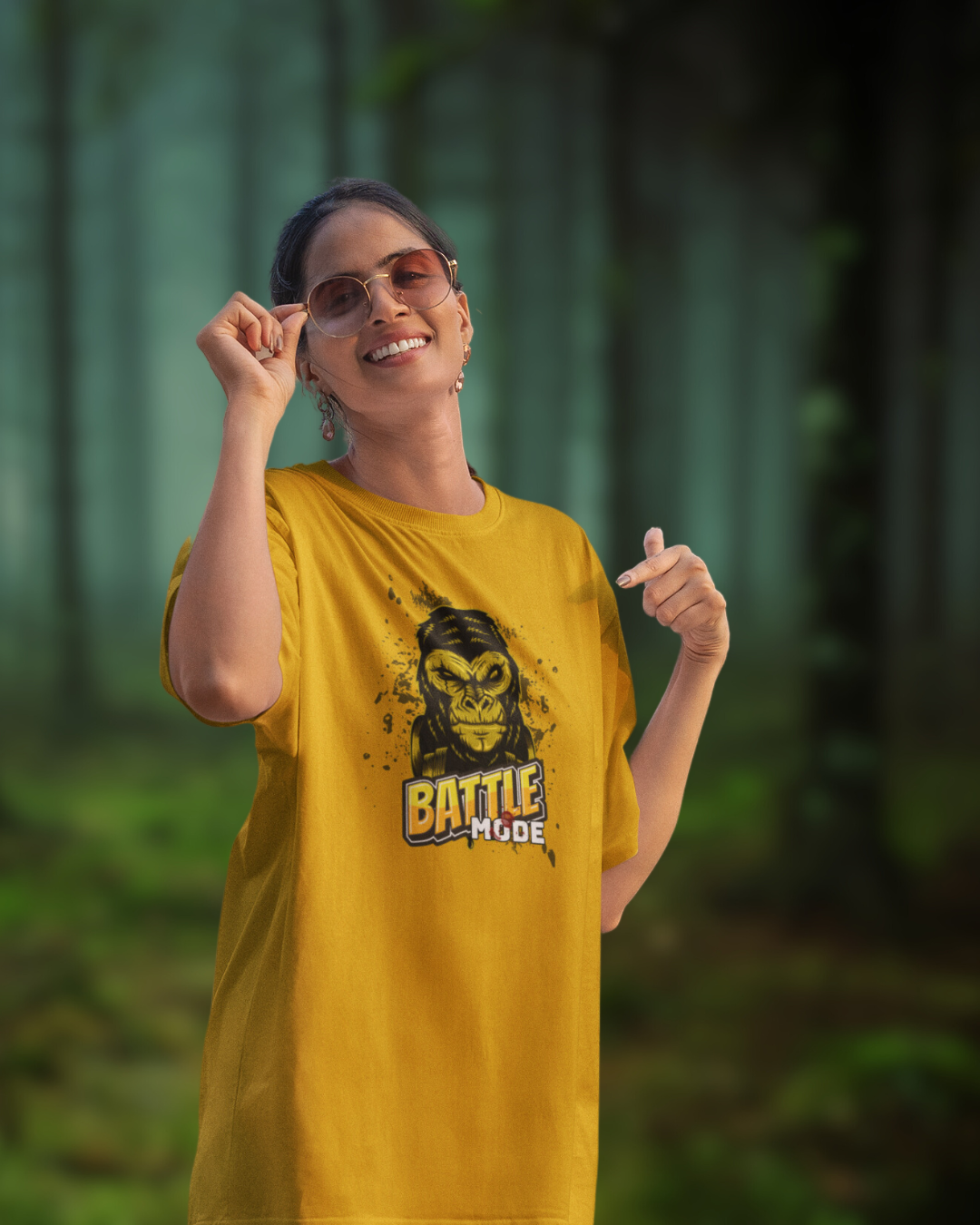 Battle Mode Women Oversized T-Shirt