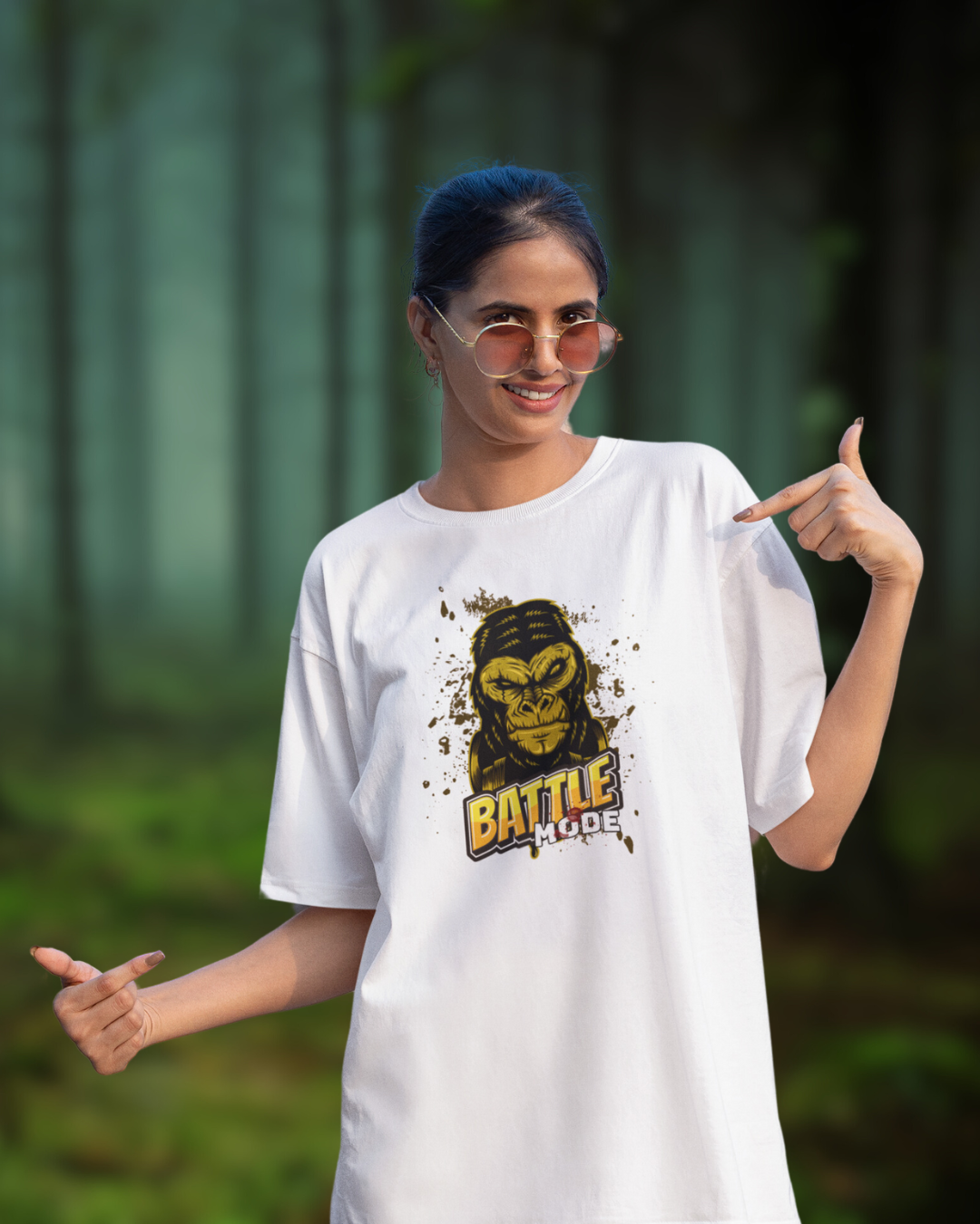 Battle Mode Women Oversized T-Shirt