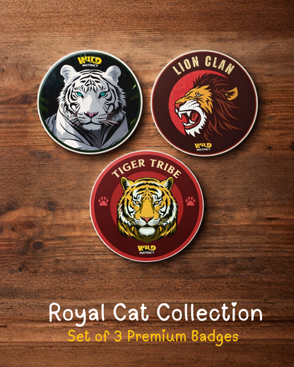 Royal Cat Collection – 3 Badge Set
