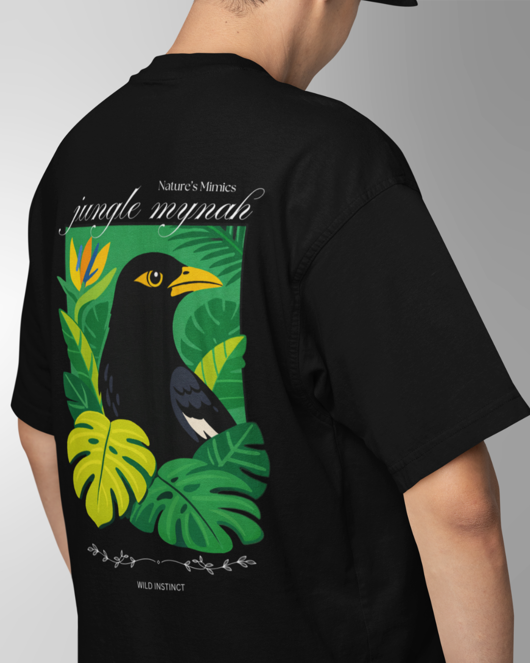 Unisex Oversized Classic T-Shirt Jungle Myna