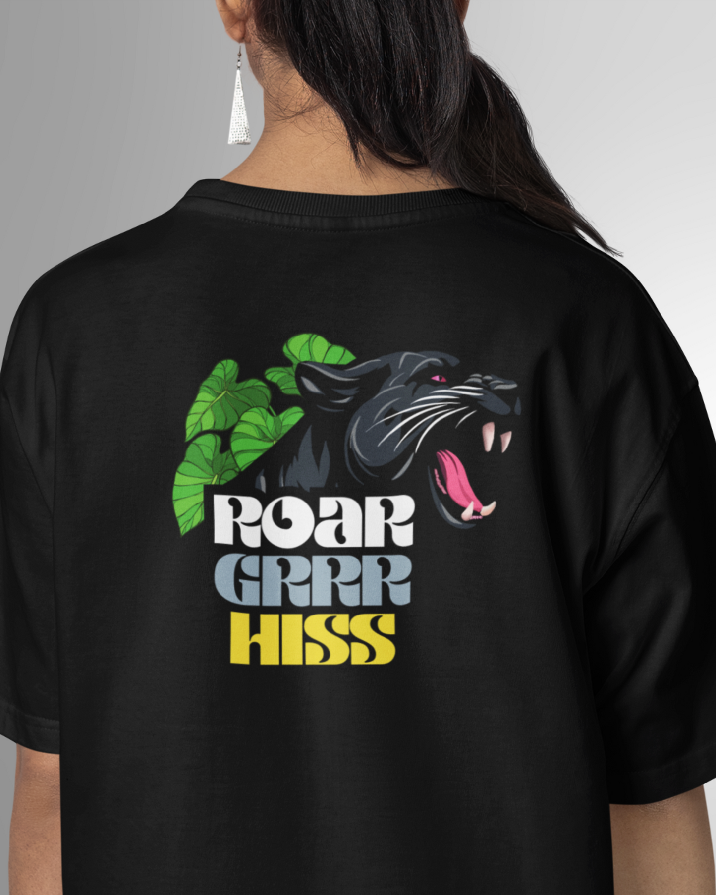 Panther Roar Women Oversized T-shirt