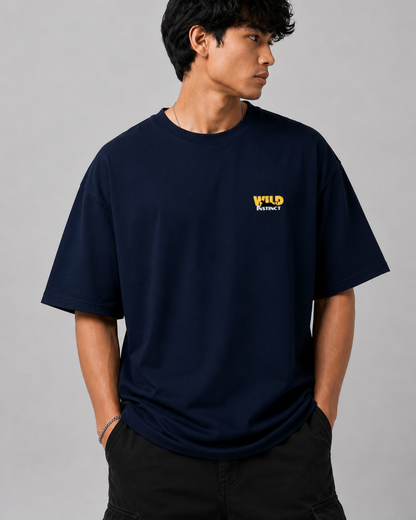 Unisex Oversized T-Shirt Japanese Crane White