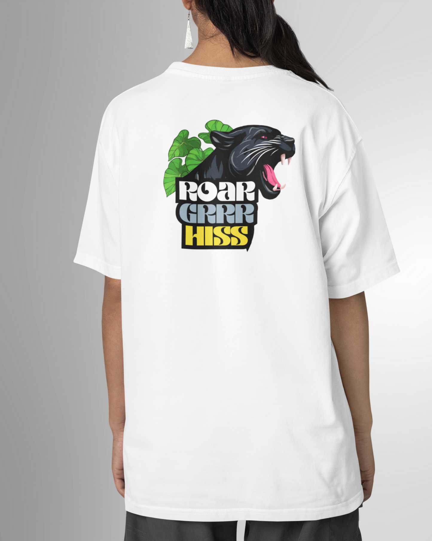 Panther Roar Women Oversized T-shirt