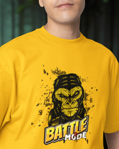 Battle Mode Men Oversized T-Shirt