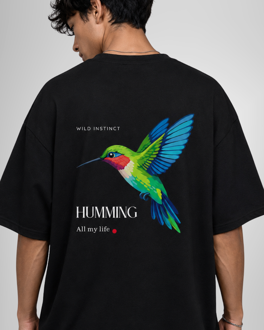 Unisex Oversized Classic T-Shirt Humming Bird