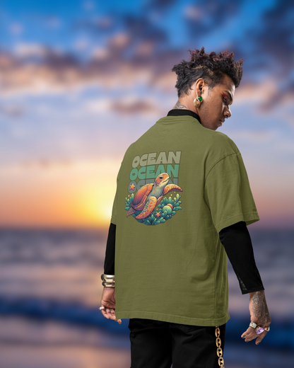 Ocean World Men Oversized T-Shirt