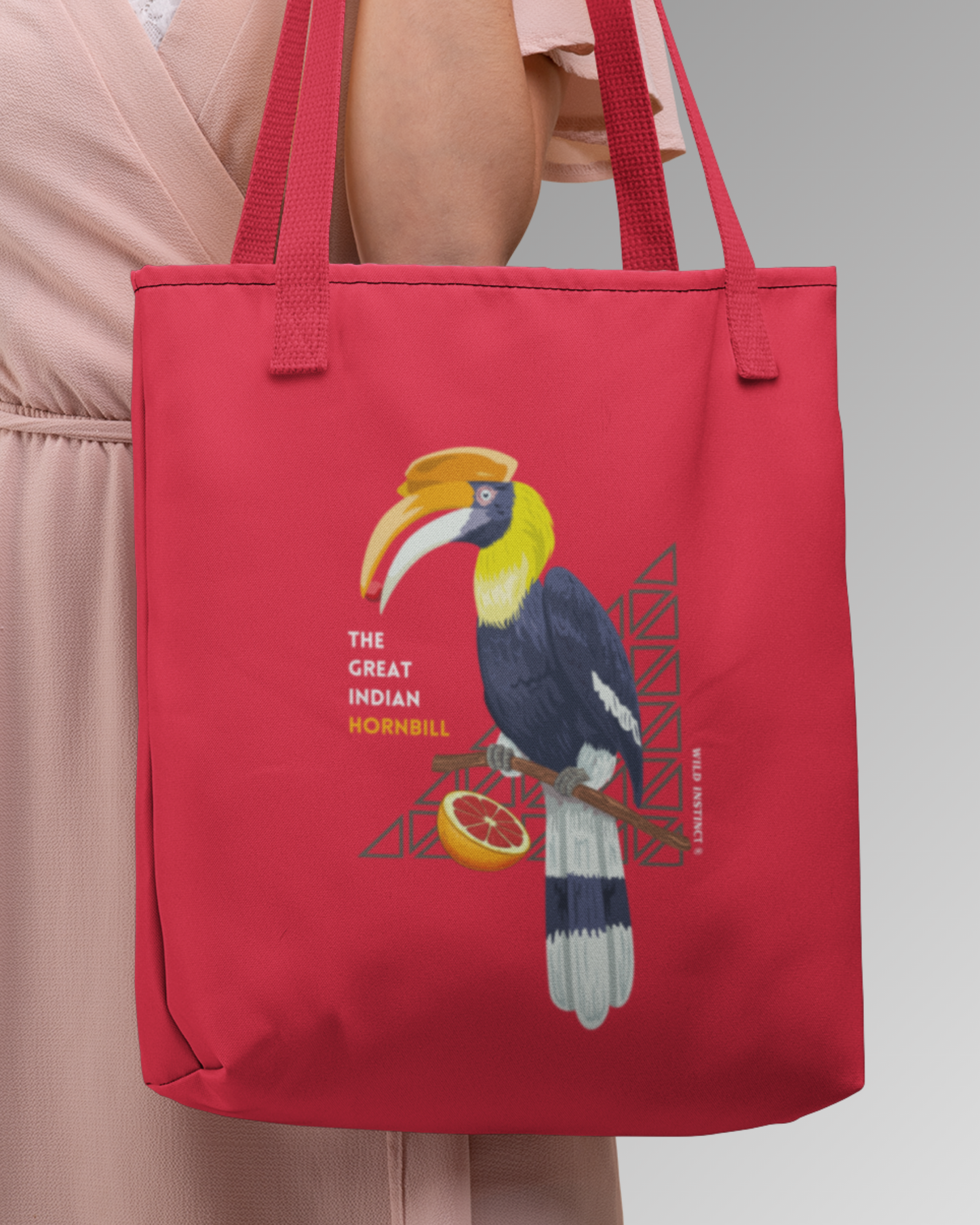 Tote Bag Zipper Hornbill