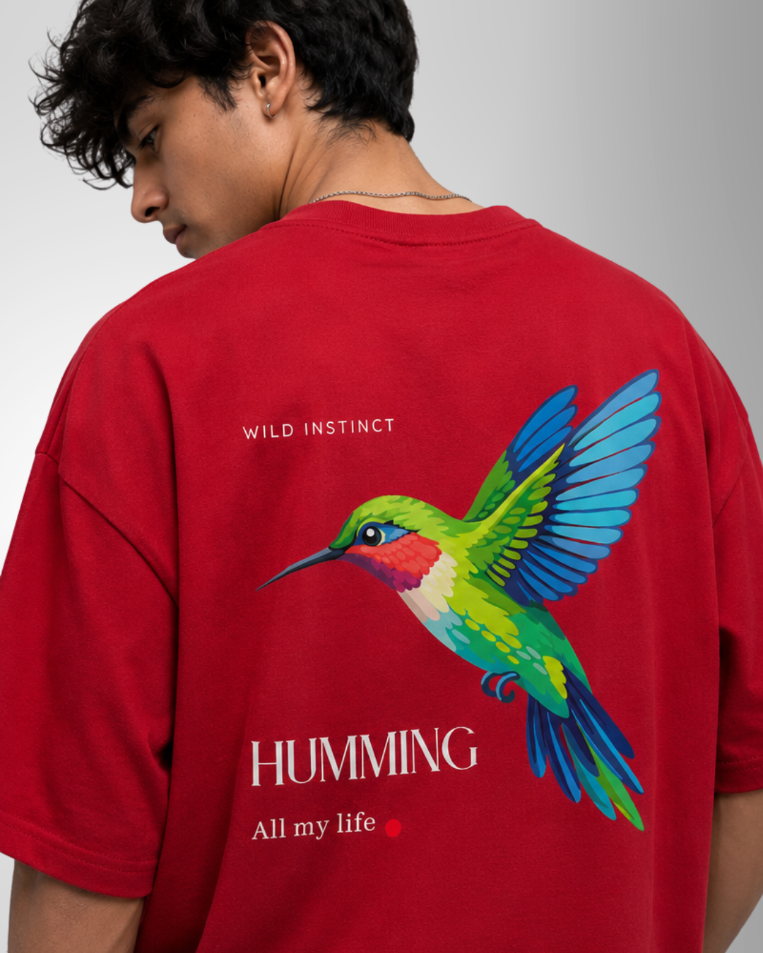 Unisex Oversized Classic T-Shirt Humming Bird