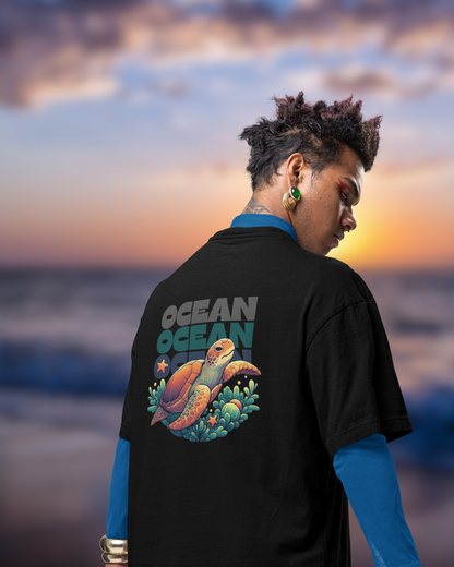 Ocean World Men Oversized T-Shirt