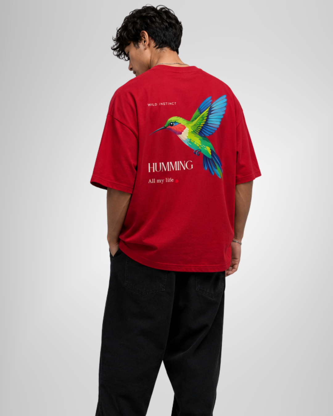 Unisex Oversized Classic T-Shirt Humming Bird