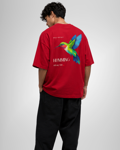 Unisex Oversized Classic T-Shirt Humming Bird