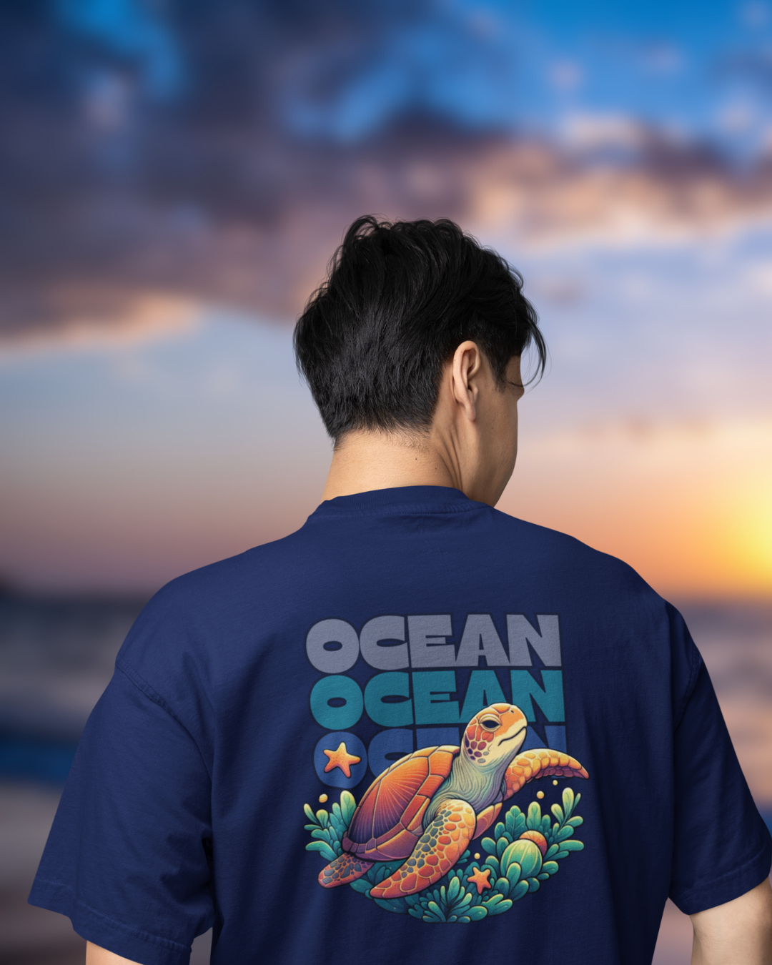 Ocean World Men Oversized T-Shirt